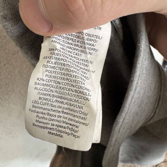 S Polo Ralph Lauren Pants Mens L Grey Jogger Sweatpants Drawstring - Picture 9 of 10